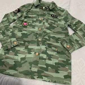 Girls Army style Jean jacket ⭐️⭐️⭐️